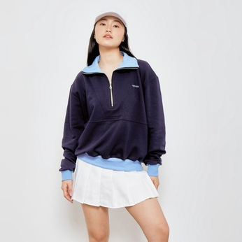 Frankie Duotone Zipper Sweatshirt