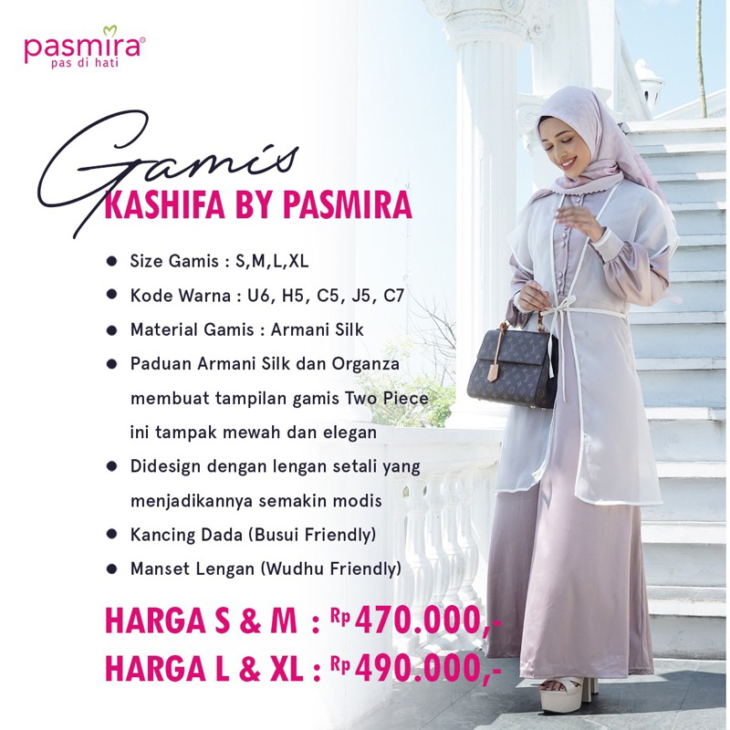 PASMIRA GAMIS KASHIFA | DRESS PASMIRA | FREE PAPERBAG