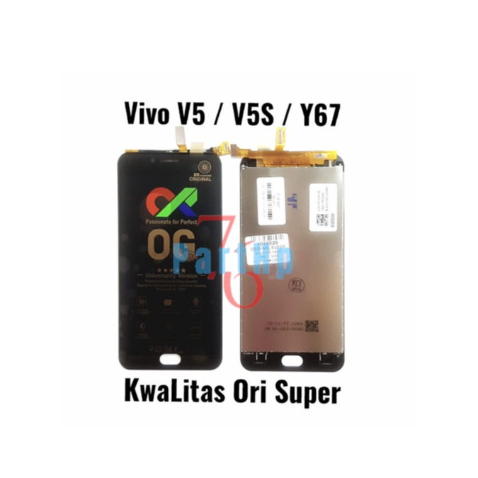 Lcd Touchscreen Fullset Kwalitas Ori Super Vivo V5 - V5S - Y67  - Hitam