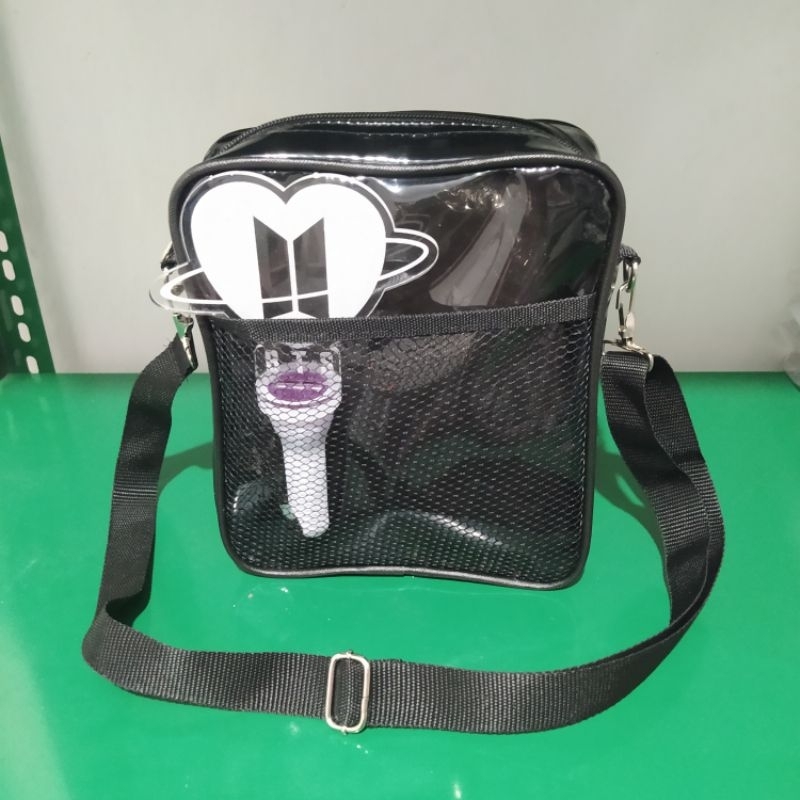 Tas selempang pvc transparan nadira/tas pvc korean style