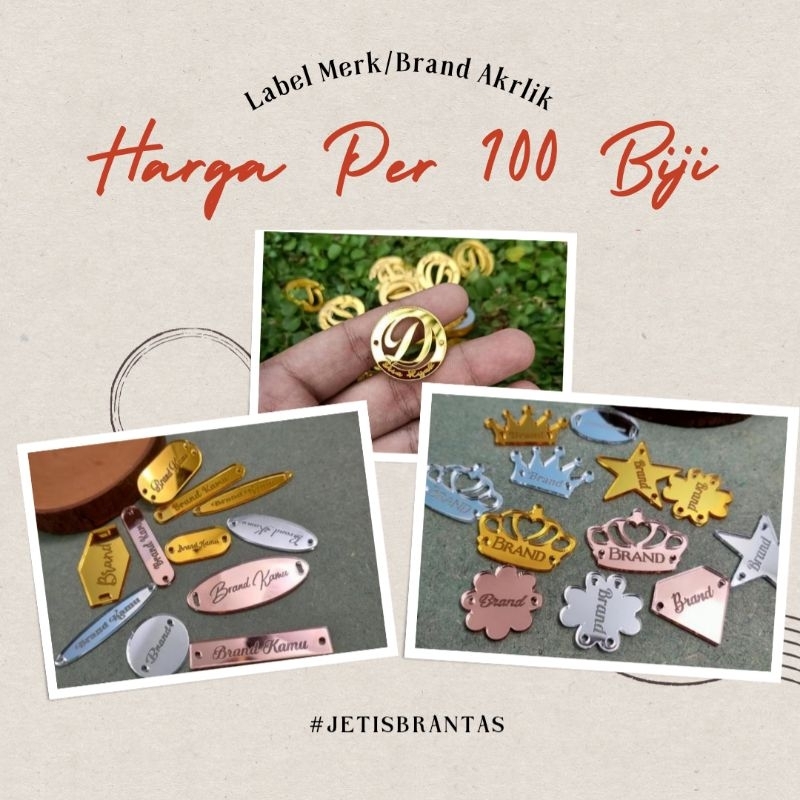 

Label Baju Custom Label Brand Acrylic Akrilik Merek Sendiri Custom