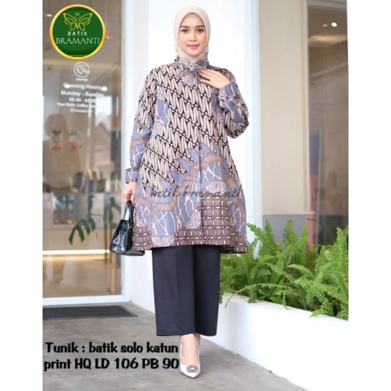 Tunik batik solo premium
