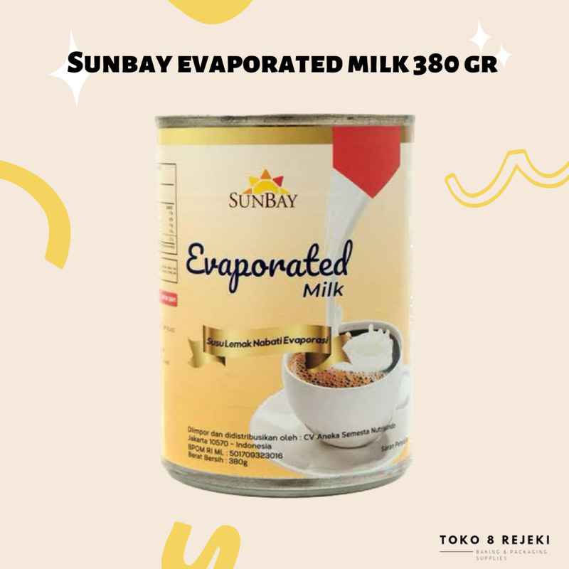 

Sunbay Evaporated Milk 380 gr