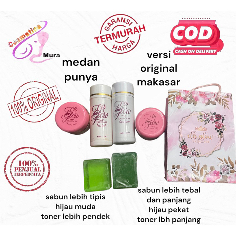 ⚡️ terbaru ( barcode bisa di scan ) clb skin care -- clb glowing cream skin care