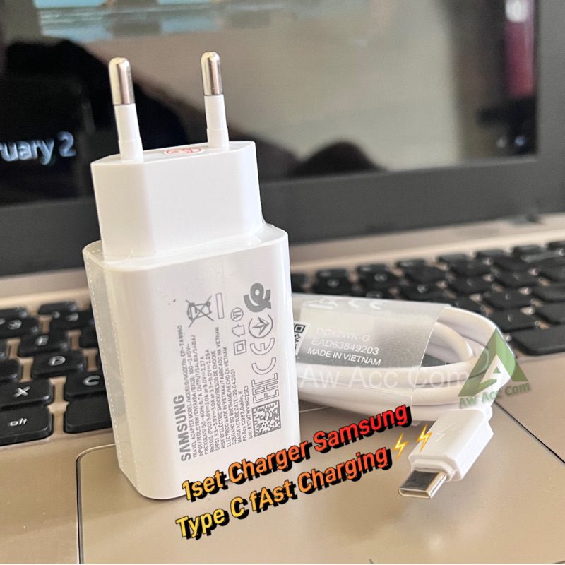 Power Charger Samsung Type C fAst Charging 3A Samsung A11/A12/A13/A30/A03S/A04S/A20S/A21S/A50/A22/A32/A31/A51/A52/A7 2018/A8 Plus