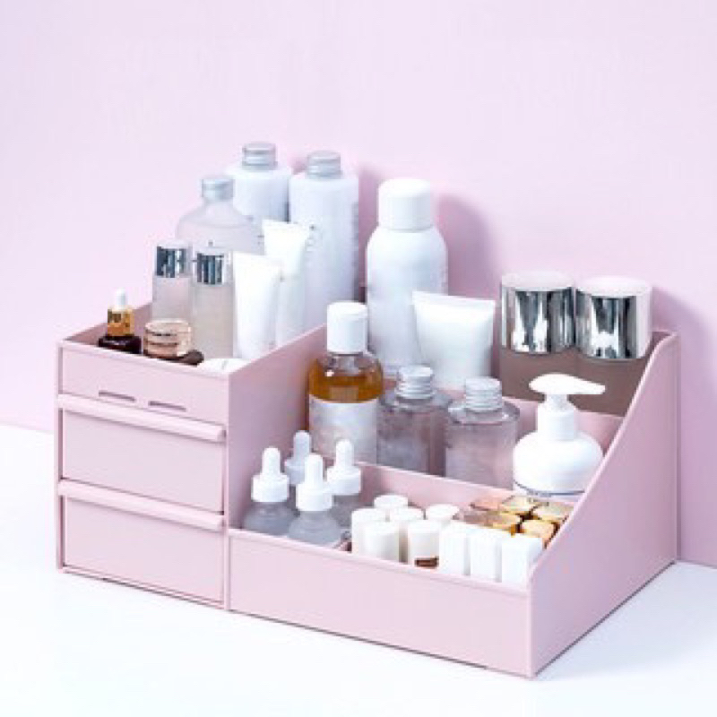 Rak DOMI kosmetik putih tempat makeup storage tempat penyimpanan skincare RAK SKINCARE