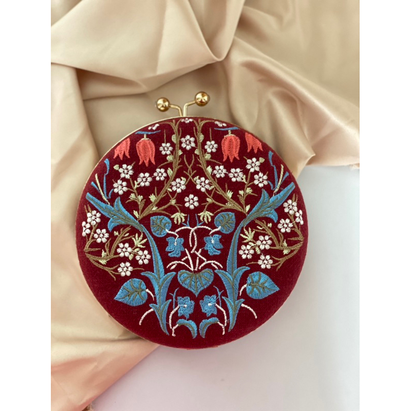 Flower crown clutch - last stock sale - clutch - tas - bag - kado