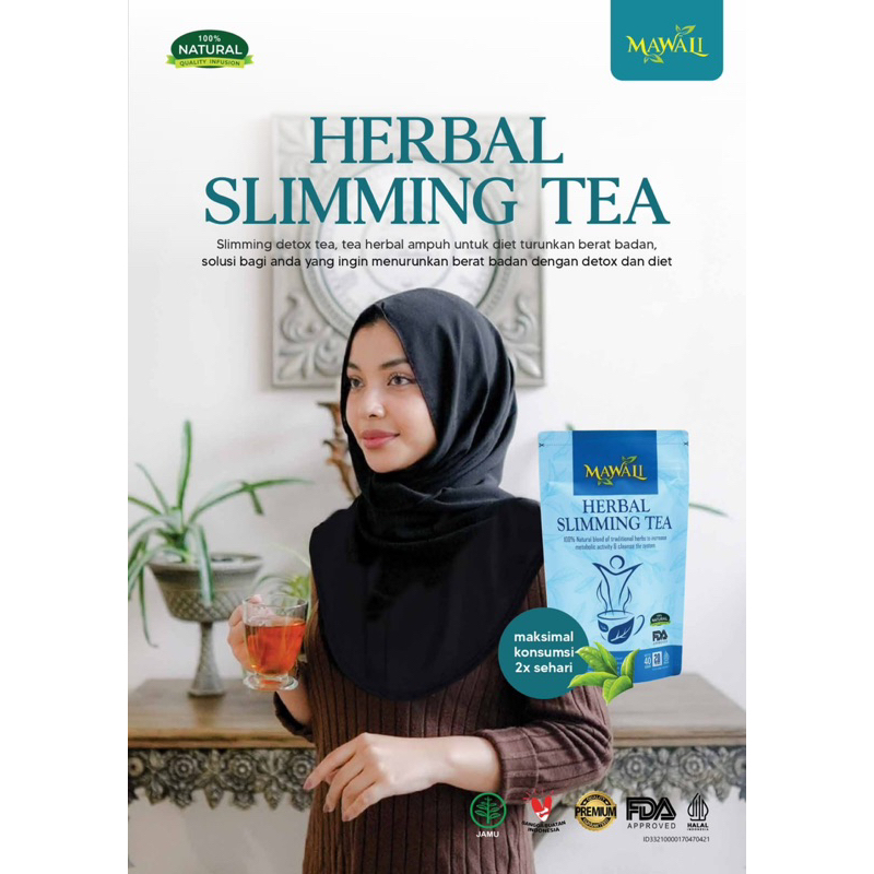 

Teh Herbal Pelangsing Slimming Tea Mawali