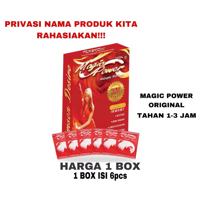 [ COD ] TISU MAGIC POWER MERAH ASLI ORIGINAL ISI 6 / TISSU MAGIC TAHAN LAMA / TISSUE MAGIC POWER AMP