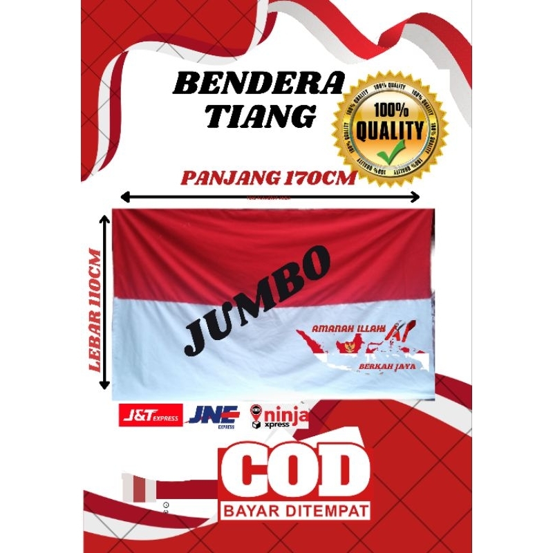 bendera Indonesia  Jumbo Bendera Merah Putih