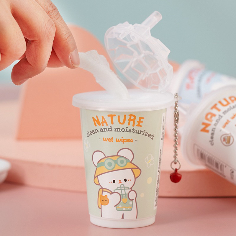 TISSUE BASAH KALENG MINI RANDOM | WET WIPES UNIK | TISSUE BASAH CUTE