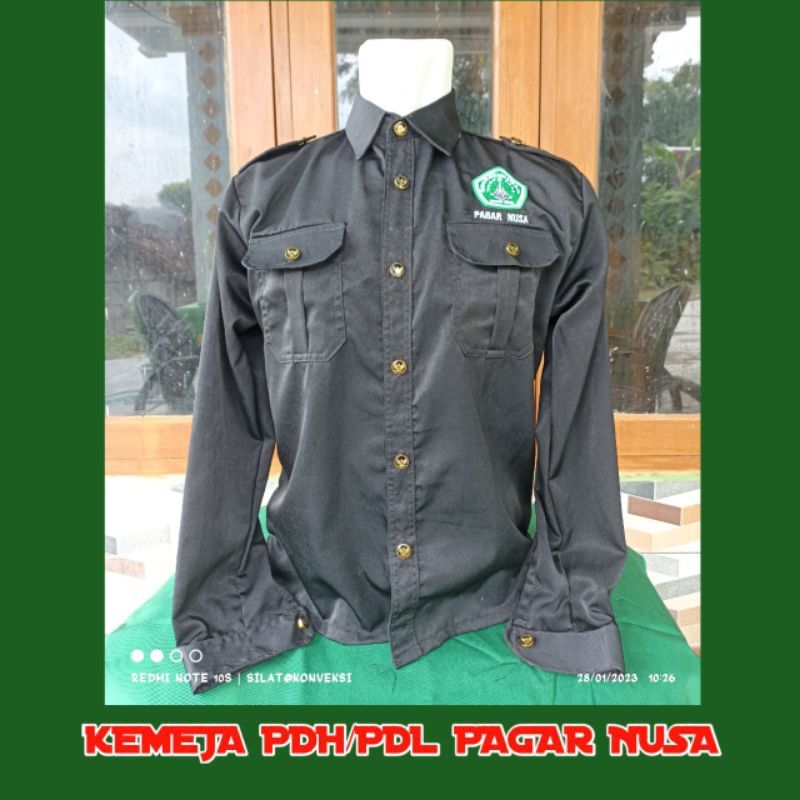 kemeja PDL/pengurus Pagar Nusa (bisa custom nama)