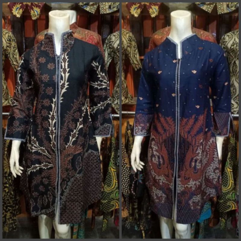 Tunik Batik Wanita Modern Tunik Batik Wanita Jumbo