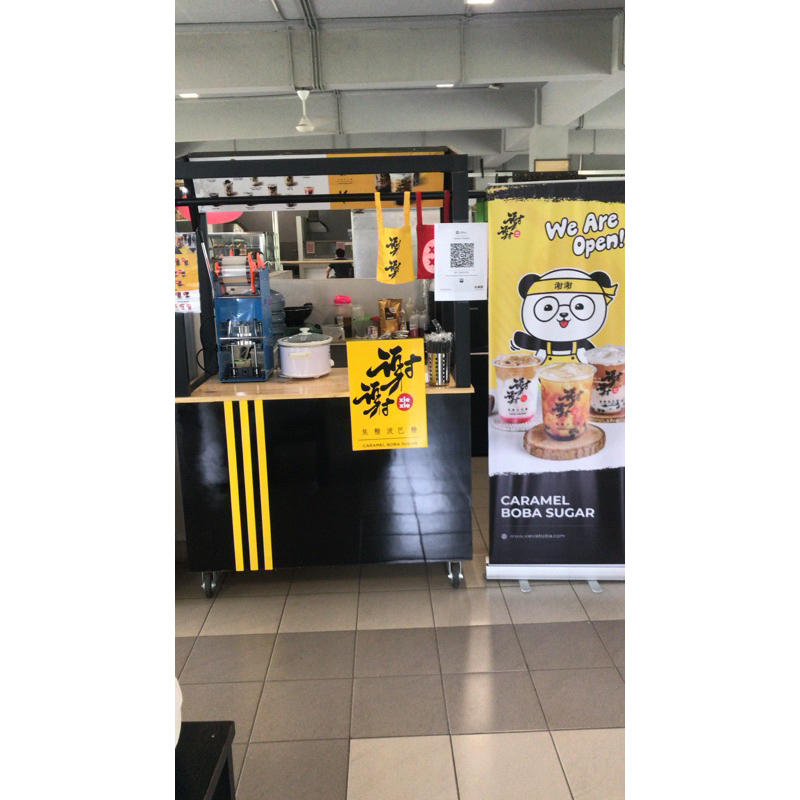 dijual gerobak franchise xie xie boba