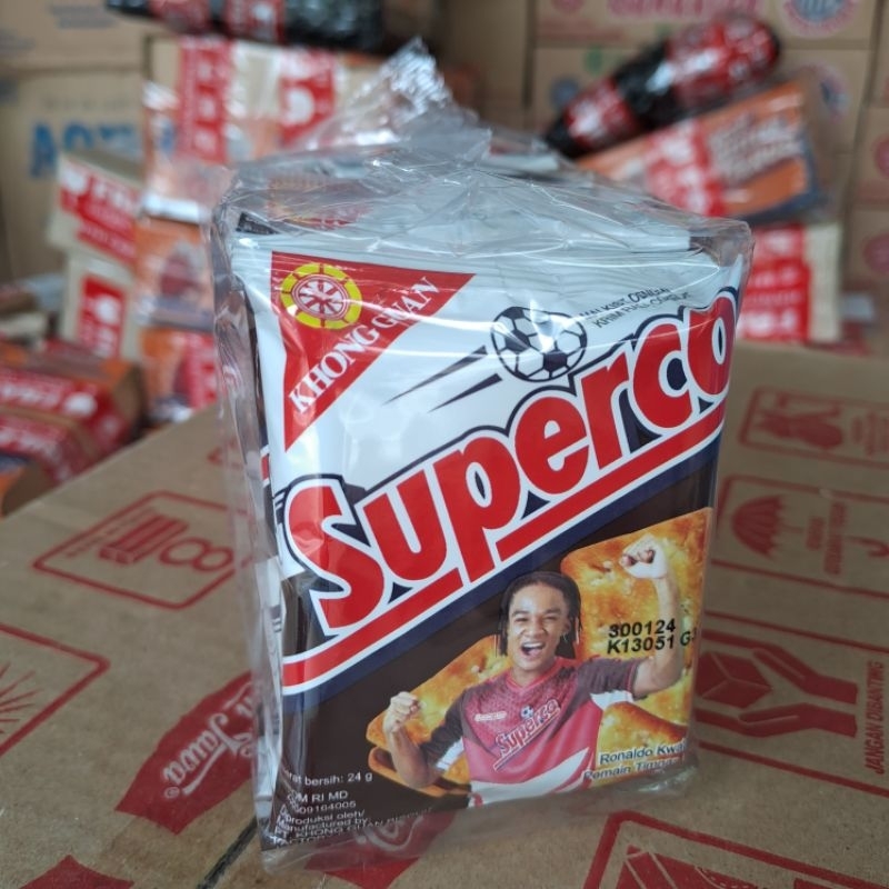 

SNACK KHONG GUAN SUPERCO RASA COKELAT / SUPERCO SACHET 24GR ISI 10PCS