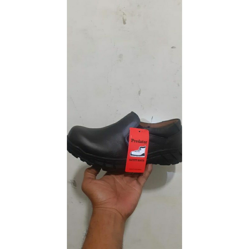 Sepatu Safety Baru Predator Slip on Ujung Besi