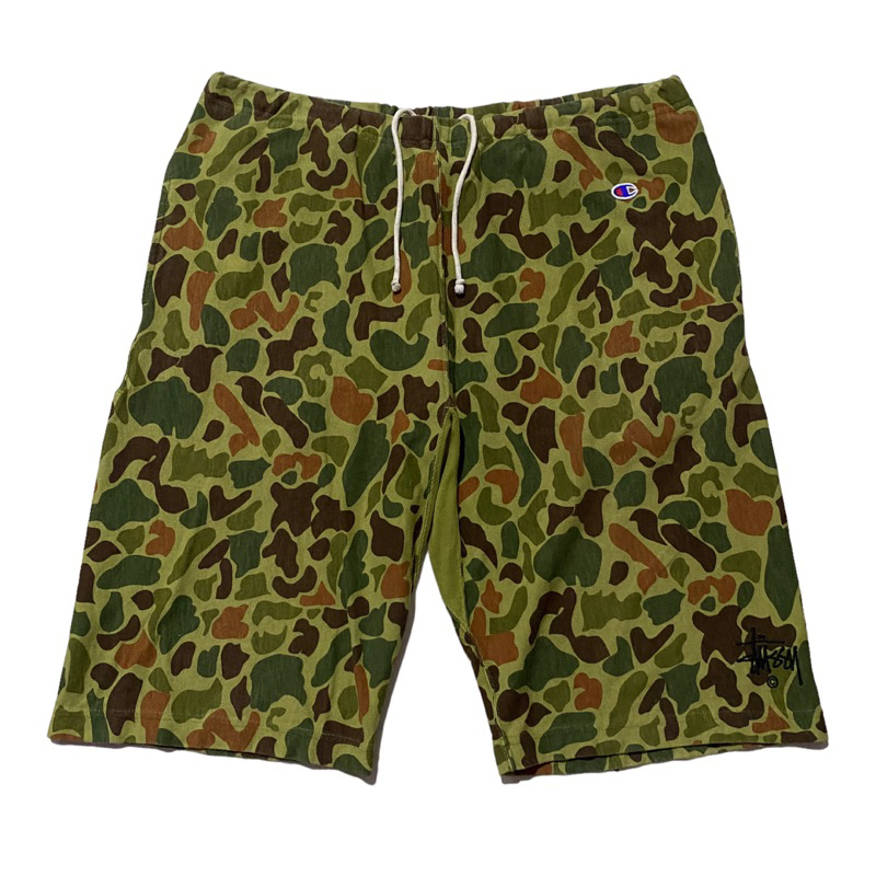Champion stussy reverse weave camo shortpant