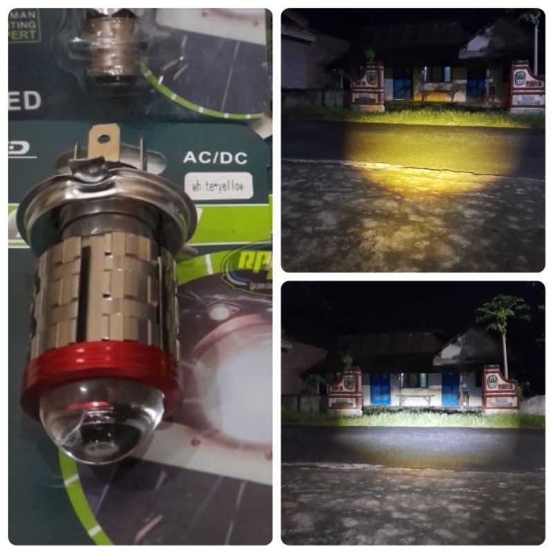 LAMPU LED MOTOR DEPAN H4 LASER LAMPU DEPAN MOTOR LED MODEL H4