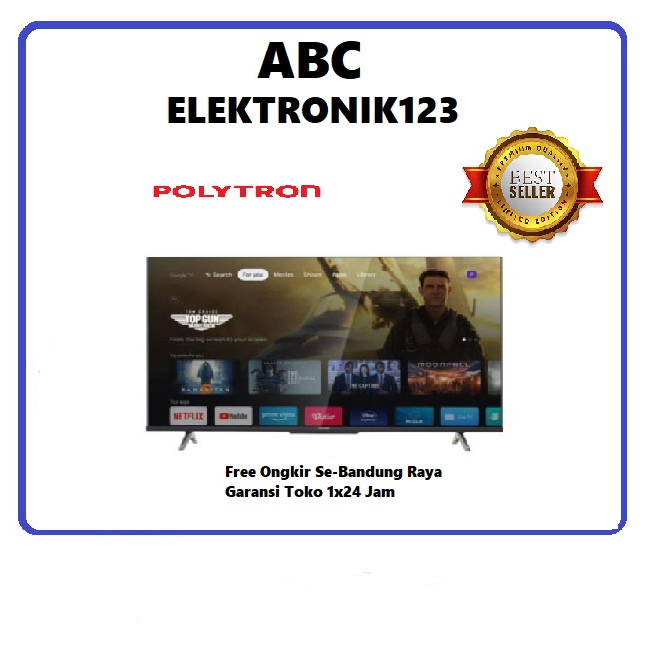 TV LED POLYTRON 50UG5959 SMART GOOGLE TV 50 INCH 4K UHD 50 UG 5959
