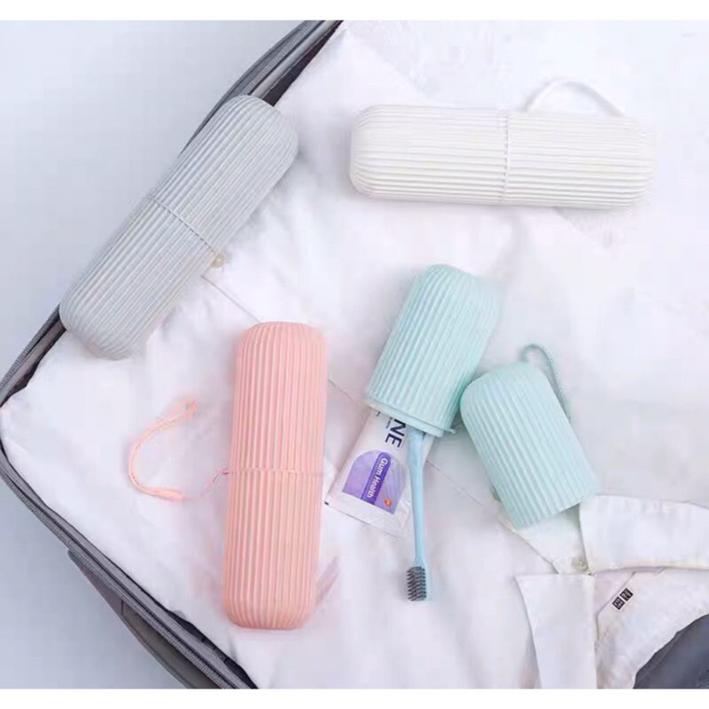 Tempat Sikat Gigi Odol Tabung Polos Travelling Big Toothbrush Case Serbaguna