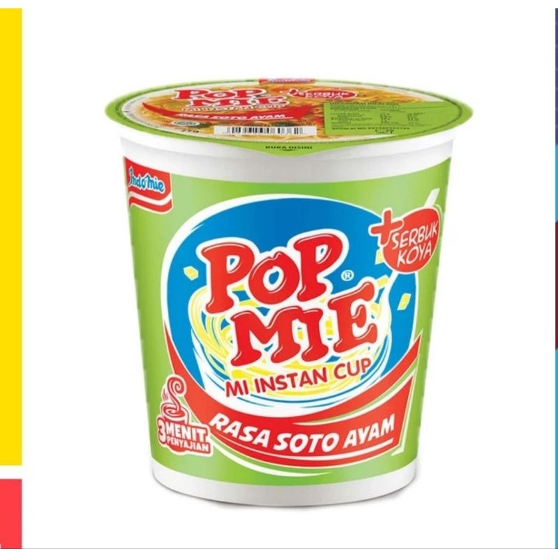 

Pop Mie kuah rasa Soto Ayam JUMBO 75 gram, 12 biji / pcs murah
