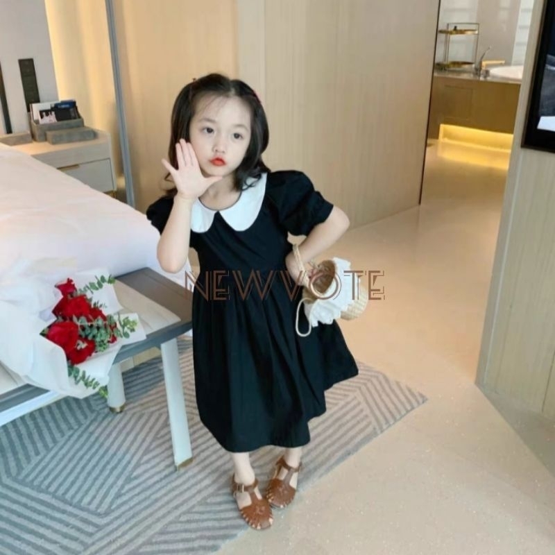 Dress Anak Cewek / Dress Anak Perempuan / Dress Anak Cewek Lengan Pendek wednesday addams