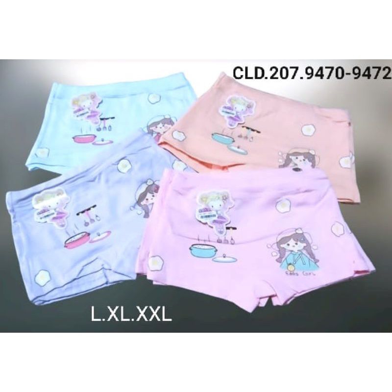 Celana dalam boxer anak perempuan isi 3pcs | Pakaian dalam anak cewek katun streat