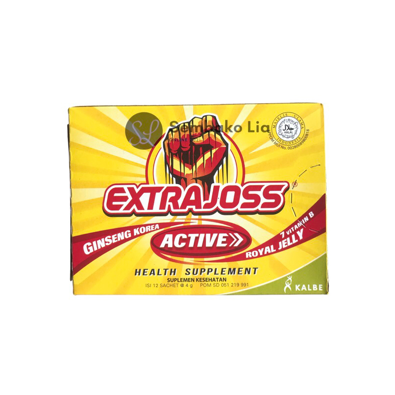 Extra Joss Active 1 Box Isi 12pc Sachet / Extra Joss Suplemen Makanan Active / Minuman Ener-G Extra Joss