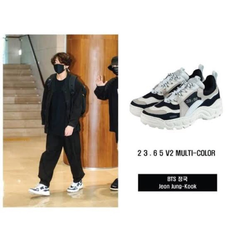 [PRE ORDER] SEPATU BTS JUNGKOOK SHOES V2 23.65 MULTI COLOR SHOES