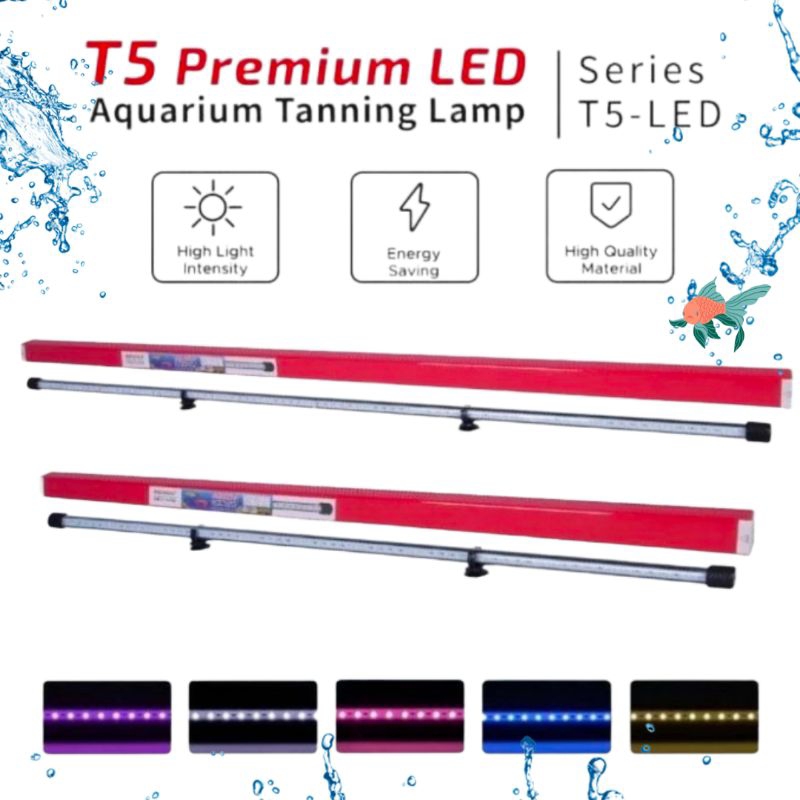 Lampu Led Aquarium Tanning AQUAMAN T5 78 5X GANTI WARNA