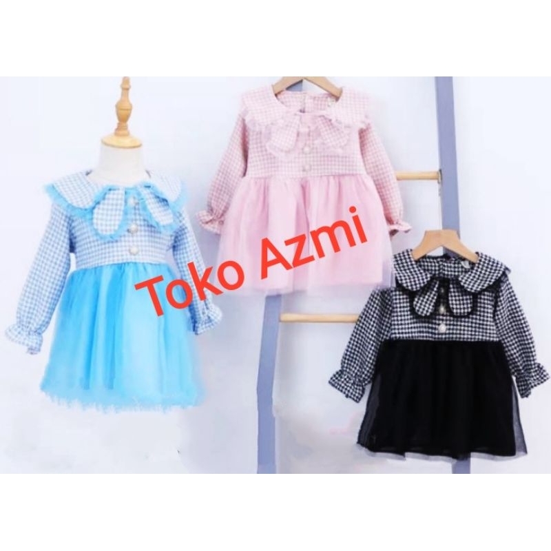Dres tutu import flanel 1-4 tahun