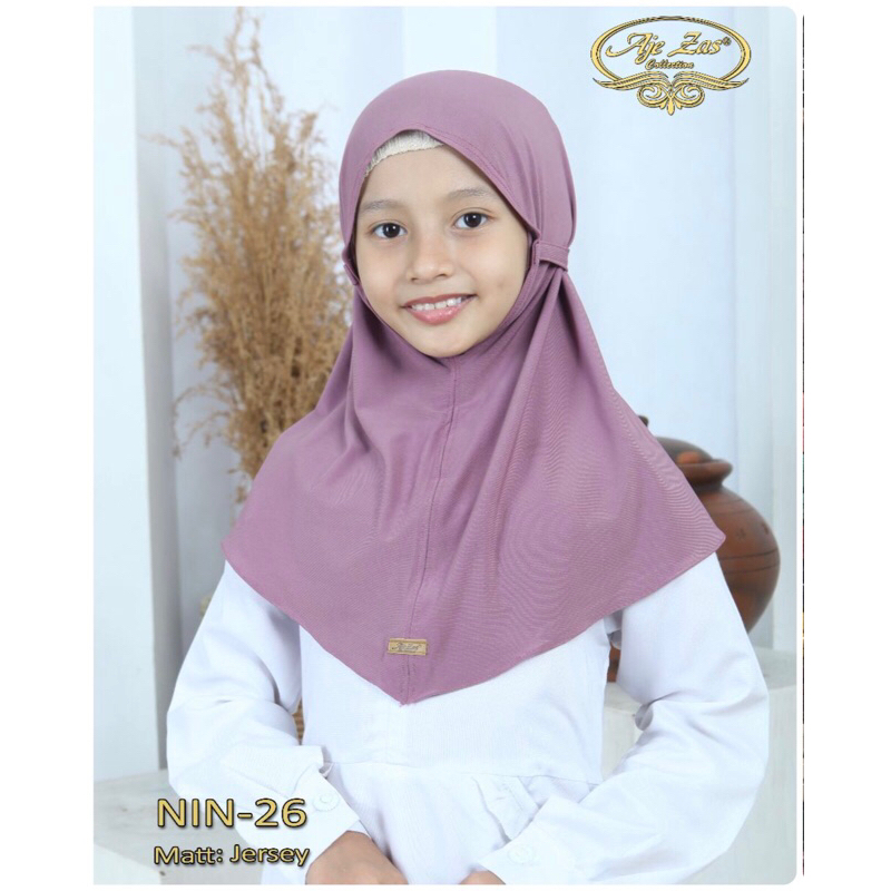 HIJAB BERGO TALI INSTAN JERSEY ANAK ORI AJE ZAS