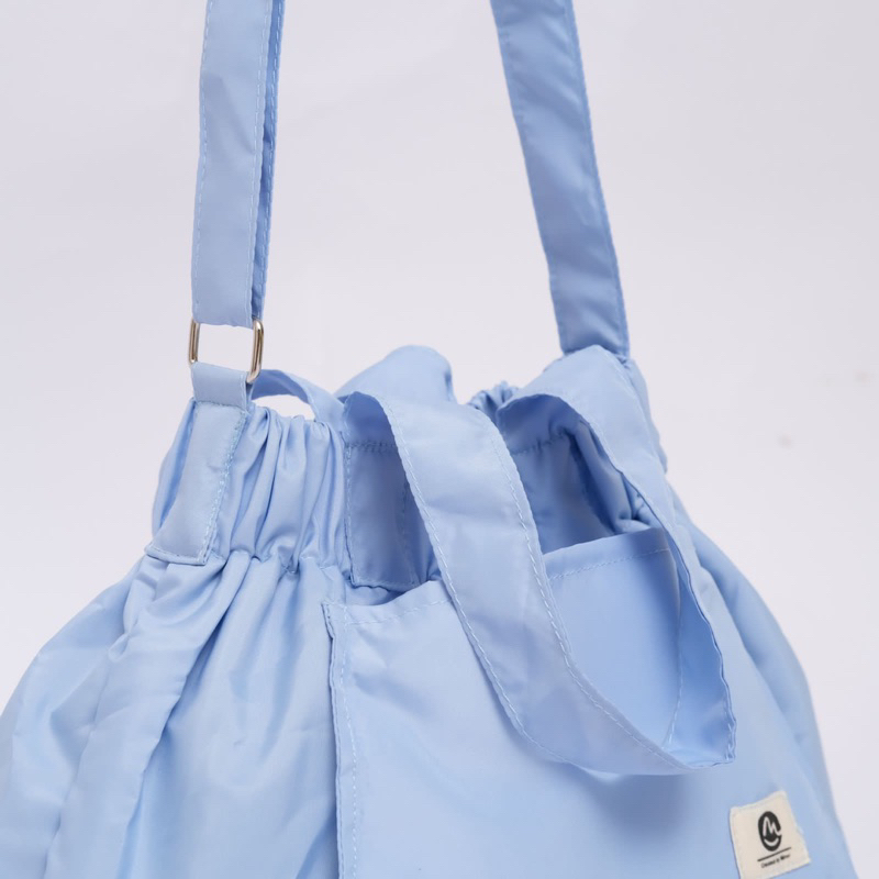 Dumpling Bag Tas Selempang Handle Bag Tas Wanita Tas serut Terbaru Size M Minor Mate Baby Blue