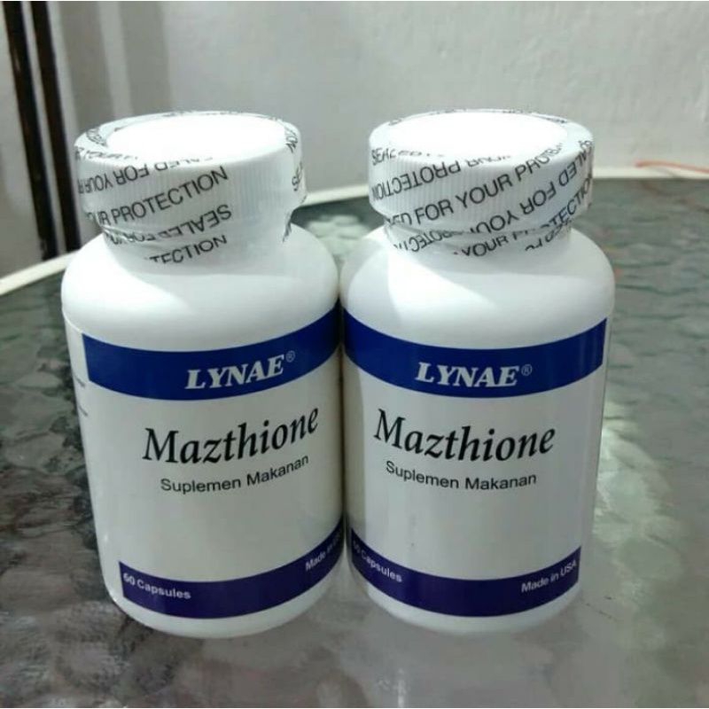 Mazthione lynae original glutathione suplemen pemutih kulit badan alami resmi bpom