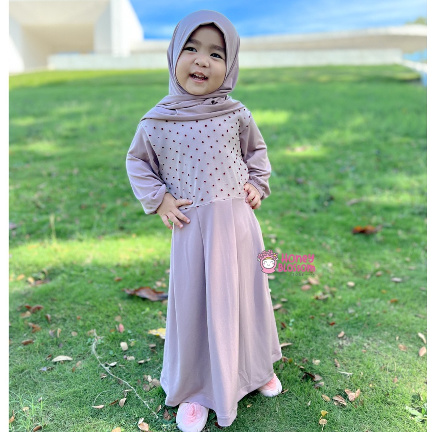 HONEYBLOSSOM gamis bayi alesha / gamis bayi perempuan 6 12 bulan / gamis bayi perempuan jersey korea