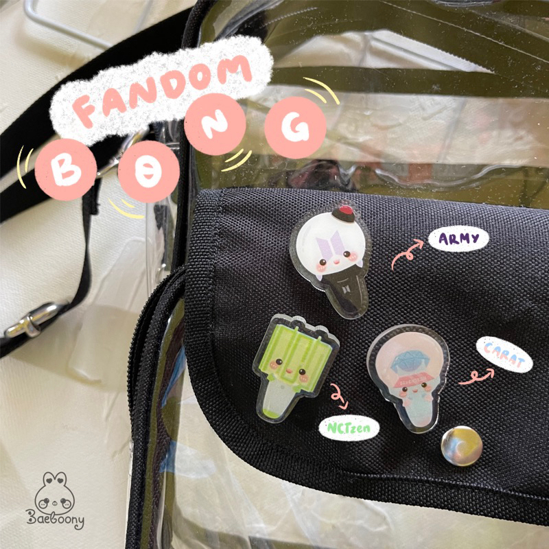 “Fandom Bong” Pins by Baeboony | kpop bros pin brooches
