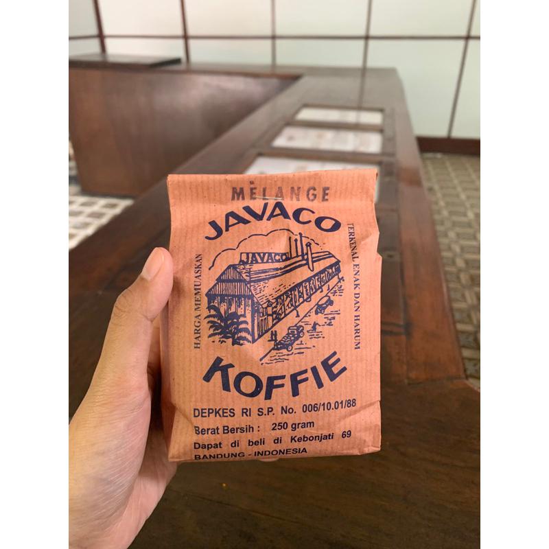 

kopi javaco bandung / javaco melange robusta 250gr / koffie legendaris javaco bandung