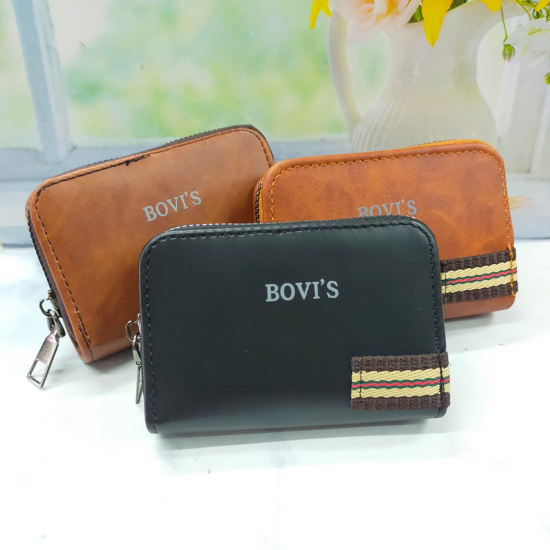 DOMPET KARTU BOVIS MODEL SUSUN SEMI KULIT