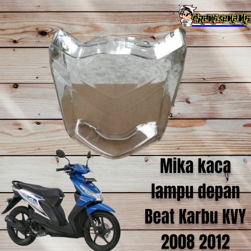 mika kaca lampu depan honda beat karbu 2008 2012 kvy