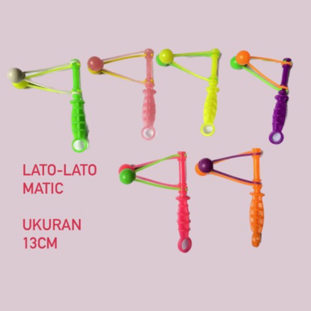 Lato-lato matic otomatis bagus murah gagang tanpa tali 13cm