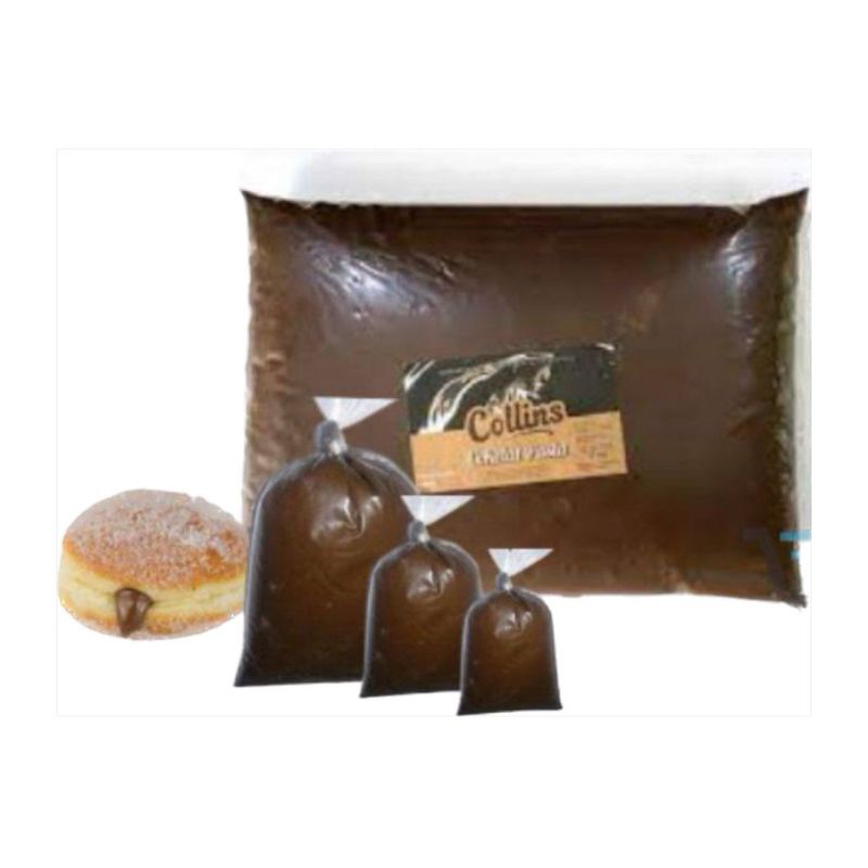 

Collins Selai Coklat pasta 200 gram untuk isian filling roti donat cake dll