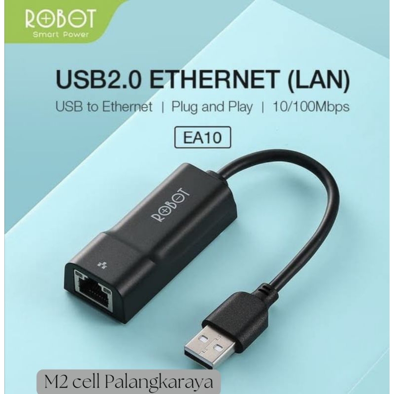ROBOT EA10 USB Ethernet Adapter USB 2.0 to 10/100Mbps