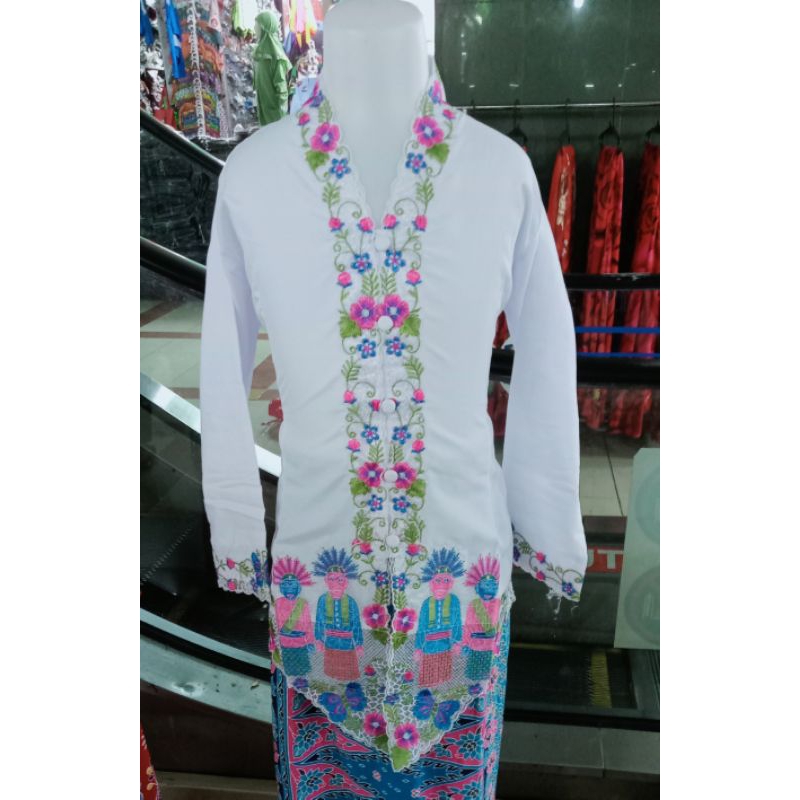 ATASAN KEBAYA ENCIM BETAWI // KEBAYA ANAK-ANAK 5_14 TAHUN//MOTIF ONDEL-ONDEL JAKARTA//KEBAYA ADAT//K