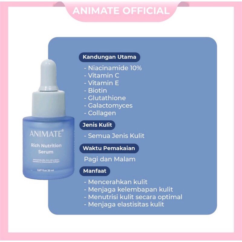 Animate Serum Wajah Facial Essence