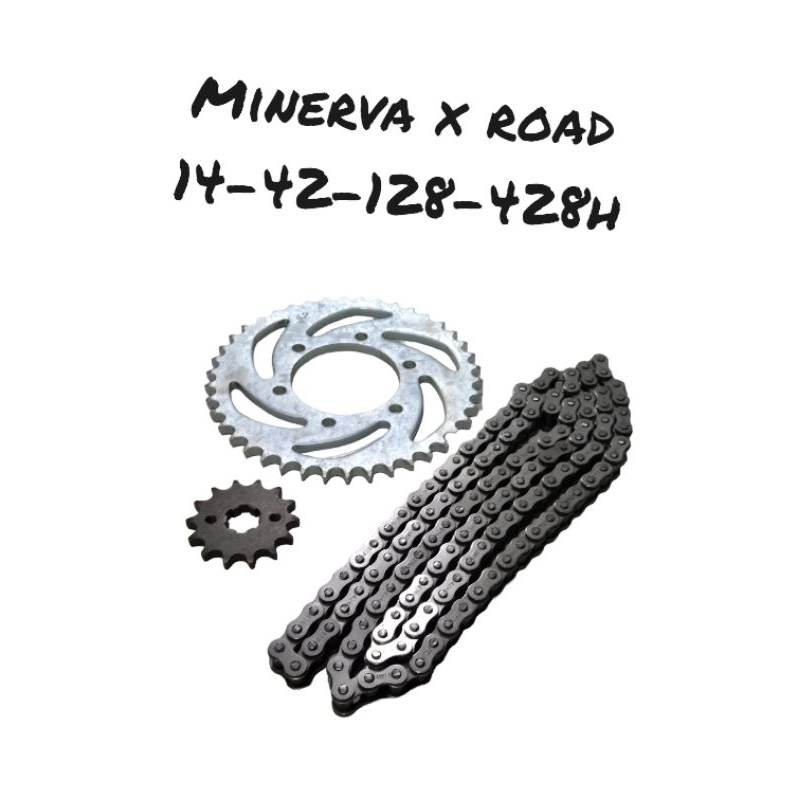 GEARSET GEAR SET GIRSET MINERVA X ROAD PAKET GIR DAN RANTAI MINERVA
