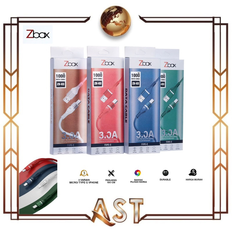 Kabel Data Quallcom 3.0 Weave usb Micro Type C iPhone Zbox Fast Charger Pengisian Cepat