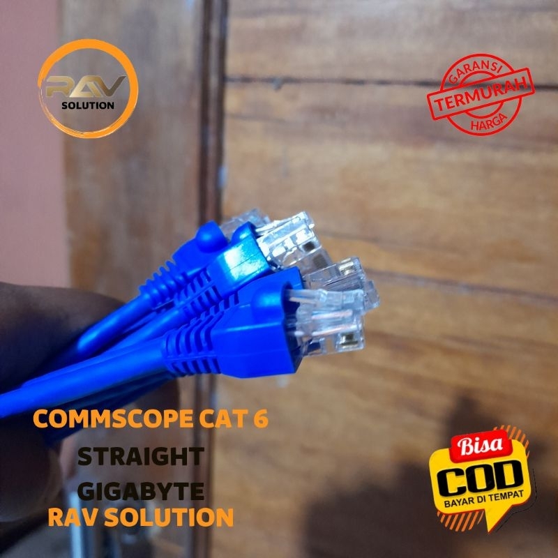 KABEL LAN SERVER CAT 6 GIGABYTE COMMSCOPE BLUE