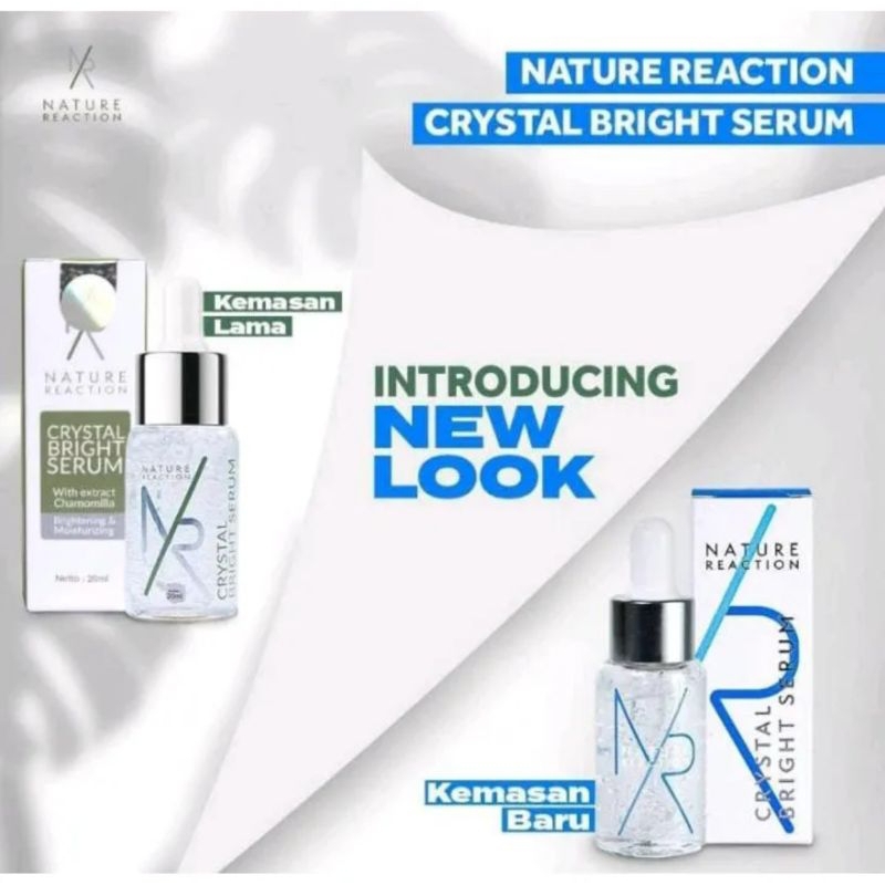 NATURE REACTION CRYSTAL BRIGHT SERUM ORIGINAL | SERUM JERAWAT PEMUTIH WAJAH |