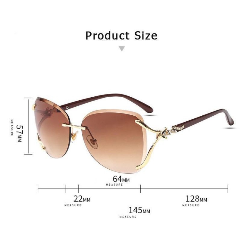 Kacamata Wanita Import Retro Anti Radiasi UV Protection Sunglasses Korean Fashion Besar