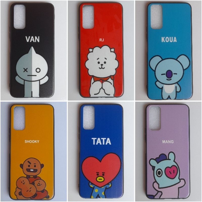 Vivo Y12S Case Softcase Fuze Karakter Gambar Animasi Korea KPOP Army